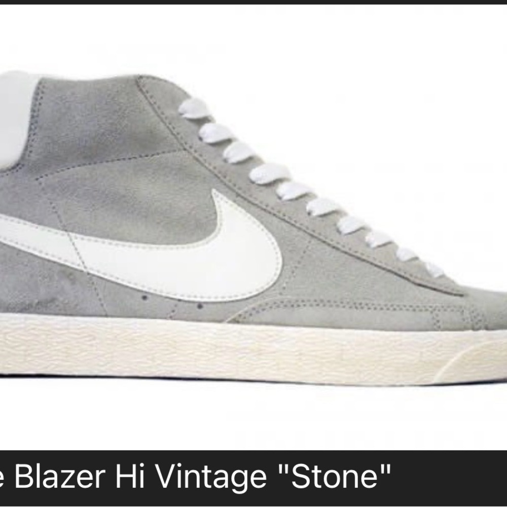 Nike Blazer Hi Vintage Stone Gray Sneakers